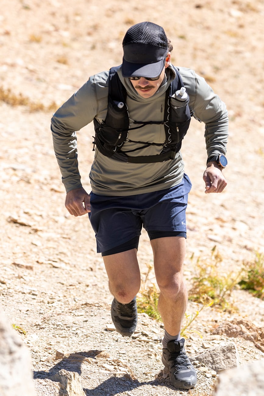 man in anti sweat cap
